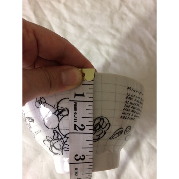 Mickey Minnie Mouse Cereal Bowls Collection 2010 Disney SKETCHBOOK  Set of 2 - Picture 14 of 15